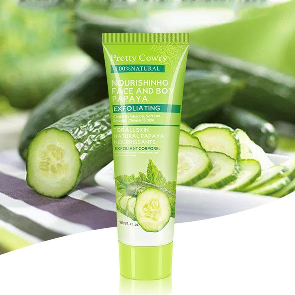 Cucumber Coconut Papaya Facial Exfoliating Gel Cream