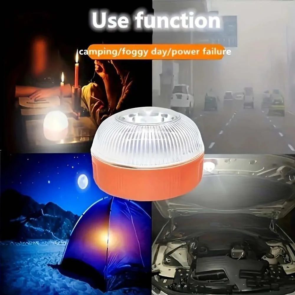 1PC Led Car Emergency Light Flashlight Magnetic Induction Strobe Road