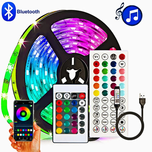 RGB LED Strip Lights Bluetooth TV Backlight 30m 1-5m 3535 Luces Para