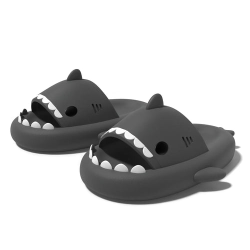 Feslishoet Shark Slippers Soft Beach Cloud Platform Women Indoor