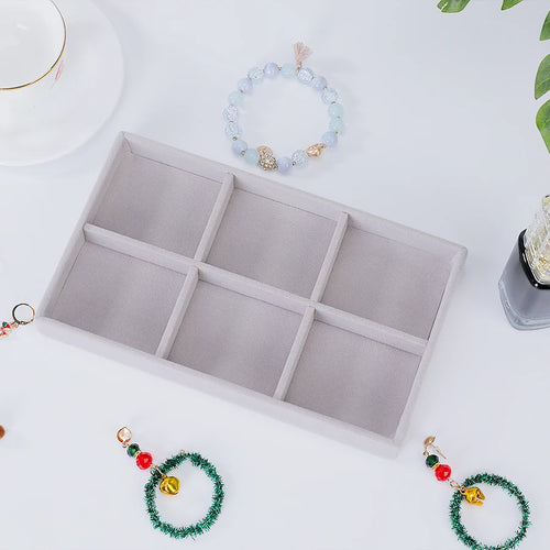 1pc, Flocking Jewelry Box Jewelry Tray, Suitable For: All Kinds of